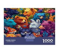 Christmas Puzzle - Animal World, 1000 Piece Jigsaw Puzzles for Adults, Jigsaw Puzzles for Adults 1000, Various Animals Puzzle,38x26cm/1000pcs