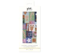 Christmas Puzzle Kate McFarlane Glick 4 Sheets Tissue Wrapping Paper 50 x 75 cm
