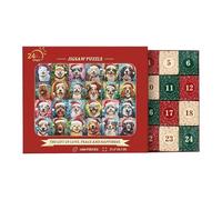Christmas Puzzle Set, 2025 24-Day 1000-Piece Brain Teaser for Boys Girls, Dog Cat Holiday Challenge with Interactive Pieces Engaging Design, Mind Exercise for Study Living Room Bedroom Trip