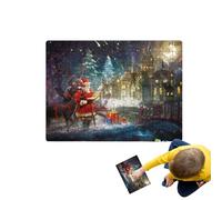 Christmas Puzzles | Santa Claus Cardboard Jigsaw - Educational Game Christmas Puzzles for Boys and Girls, Birthday Gift