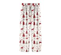 Christmas Pyjama Bottoms Winter Fleece Womens Ladies Flannel Pj Bottoms Ultra Soft Warm Xmas Reindeer Printed Pyjamas Trousers Holiday Funny Cute Graphic Sleepwear Sleep Pants (Watermelon Red-a, M)