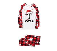 Christmas Pyjamas Sets for Family, Matching Sets Christmas PJs for Family Pajamas,Set A-Z Letter Printed Mens Womens Xmas Matching Pyjama Loungewear Nightwear Sleepwear for Women Men Kids UK M