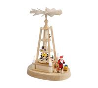 Christmas Pyramid Advent House, height 27 cm / 11 inch, with electric lightin...