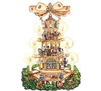 Christmas Pyramid Coppenrath Advent Calendar 38 x 55 cm with glitter and a hanging ribbon.