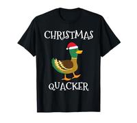 Christmas Quacker Funny Duck T-Shirt Christmas Cracker