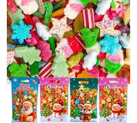 Christmas Random Mixed Sweet Mix 500g with Festive Gift Bag - Holiday Candy Assortment (4 x Bag)