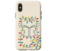 Christmas read, cozy bookish xmas girl reader ugly gift Case for iPhone X/XS