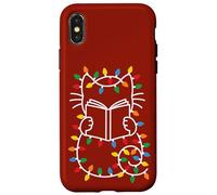 Christmas read, cozy bookish xmas girl reader ugly gift Case for iPhone X/XS