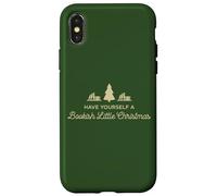 Christmas read, cozy bookish xmas girl reader ugly gift Case for iPhone X/XS