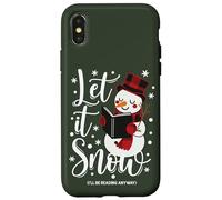 Christmas read, cozy bookish xmas girl reader ugly gift Case for iPhone X/XS