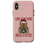 Christmas read, cozy bookish xmas girl reader ugly gift Case for iPhone X/XS