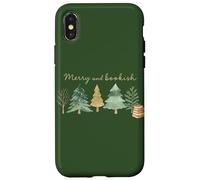 Christmas read, cozy bookish xmas girl reader ugly gift Case for iPhone X/XS