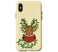 Christmas read, cozy bookish xmas girl reader ugly gift Case for iPhone X/XS