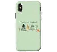 Christmas read, cozy bookish xmas girl reader ugly gift Case for iPhone X/XS