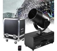 Christmas Ready 2000W Snow Machine, 180° Outdoor Snow Maker with Remote Control, Express Delivery Holiday Gift for Parties & Stage Effects Aviation Crate