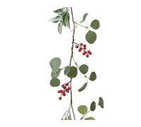 Christmas Red Berry Garland, 3x7x150 cm, Mistletoe greenery Hanging Vine Berry Christmas Garland Plant for New Year Fireplace Door Stairs Window Indoor Outdoor (4)