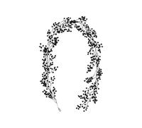 Christmas Red Berry Garland, Artificial Berry Vine for Christmas Tree & Home Decor, Winter Garland for Mantle Window Door Wreath, Holiday Xmas Halloween New Year (Black-195cm)