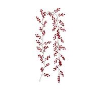 Christmas Red Berry Garland, Artificial Berry Vine for Christmas Tree & Home Decor, Winter Garland for Mantle Window Door Wreath, Holiday Xmas Halloween New Year (Berry-175cm)