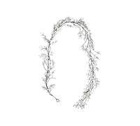 Christmas Red Berry Garland, Artificial Berry Vine for Christmas Tree & Home Decor, Winter Garland for Mantle Window Door Wreath, Holiday Xmas Halloween New Year (White-195cm)