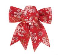 Christmas Red Bow for Tree and Wreath Decoration, Perfect for Creating Holiday Atmosphere