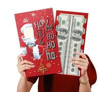 Christmas Red Envelopes, Xmas Currency Lucky Money Saving Envelope, Santa Claus Hong Bao, Money Holder New Year Greeting Envelopes for Cash, Budgeting, Check, Greeting Card (A)