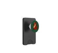 Christmas Red Fox Illustration Foxy Holly PopSockets PopWallet for MagSafe