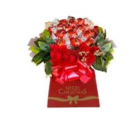Christmas Red Lind Chocolate Hamper Bouquet Flowers Rose Red White Dark Orange Pink Him Her Birthday Gift Personalised Wedding Anniversary