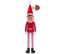 Christmas Red Long Leg Girl Elf With Hat 12Inch