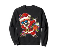 Christmas Red Panda Dabbing Lights Santa Xmas for Men Women Sweatshirt