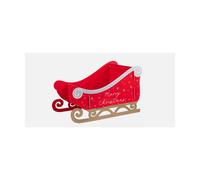 Christmas Red Sleigh Ideal For Filled The Presents & Xmas Decoration