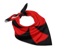 Christmas Red Tie Women's Head Scarf Hair Square Scarves Headscarf for Sleeping Travel Beach 18"x18"