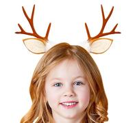 Christmas Reindeer Antler Headband,Christmas Headwear For Women | Holiday Party Accessory, Party Cosplay Headband For Christmas Holiday Party