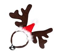 Christmas Reindeer Antler Headband for Dogs - Fabric | Reindeer Elk Headpiece - Holy Antler Head Accessories | Holiday, Celebration, Festival, Birthday, Wedding