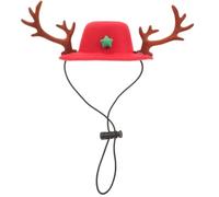 Christmas Reindeer Antler PET Costume Cap for Dogs and Cats