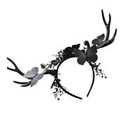 Christmas Reindeer Antlers Headbands Soft Elastic Fabric, B