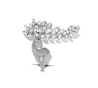Christmas Reindeer Brooch Pin for Women Girls Rhinestone CZ Animal Elk Brooch Corsage Badge Pins Deer Lapel Pin Holiday Christmas Jewelry Gift