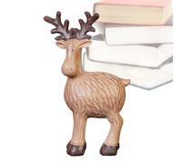 Christmas Reindeer Figure, Decorative Christmas Elk Statue - Cute Foam Rubber Decorative Reindeer for Home | For Table Living Room Table Cabinet Books Display Case TV Stand