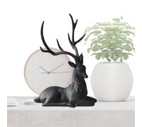 Christmas Reindeer Figurines - Decorative Reindeer Sculpture | Resin Christmas Elk Statues for Desktop, Decorative Deer Ornament for Living Room, Bedroom