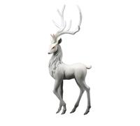 Christmas Reindeer Figurines - Decorative Reindeer Sculpture,Resin Christmas Elk Statues for Desktop, Decorative Deer Ornament for Living Room, Bedroom