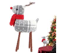 Christmas Reindeer Figurines, Resin Reindeer Sculpture, Retro Elk Holiday Decoration Reindeers Ornaments | Christmas Indoor Decor For Home, Hotel Lobby, Restaurant, Coffee Shop