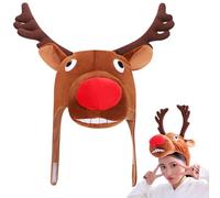 Christmas Reindeer Hat Halloween Christmas Elk Goose Pineapple Poop Headband Deer Antlers Headwear Headdress Hair Hoop Headpiece Christmas Hat Halloween Cosplay Party Fancy Dress Headhoop Adult Teen
