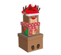 Christmas Reindeer Nested Boxes Set Of 3