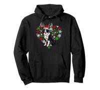 Christmas Reindeer Santa Love Australian Shepherd Ugly Xmas Pullover Hoodie