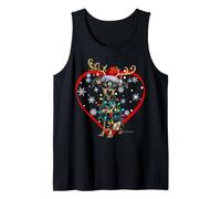 Christmas Reindeer Santa Love Doberman Pinscher Lovers Xmas Tank Top