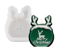 Christmas Reindeer Silicone Mold for Epoxy Resin Making Soap Christmas Home Decoration Baking Tool Scented Silicone Mold