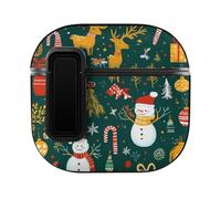 Christmas Reindeer Snowman Gift Slim Compatible with Airpods 4 Case Protective Hard Cover Skin