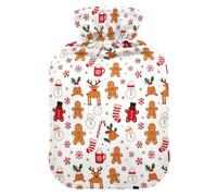 Christmas Reindeer Snowman WhiteHot Water Bottle for Menstrual Pain Relief | bolsa caliente para dolores menstruales