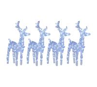 Christmas Reindeers 80 LEDs Acrylic Christmas Lighted Reindeer Decor vidaXL