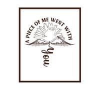 Christmas Remembrance Quotes a Part of me is with You in Heaven Remember Christmas Engraving Decals 41x49.5cm Do not Damage The Wall Surface Coffee
