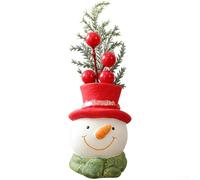 Christmas Resin Decorations by For Shengyuan Featuring 3D Snowman Santa Bear with Modern Art Design and Classic European Influence for Festive Display (B)